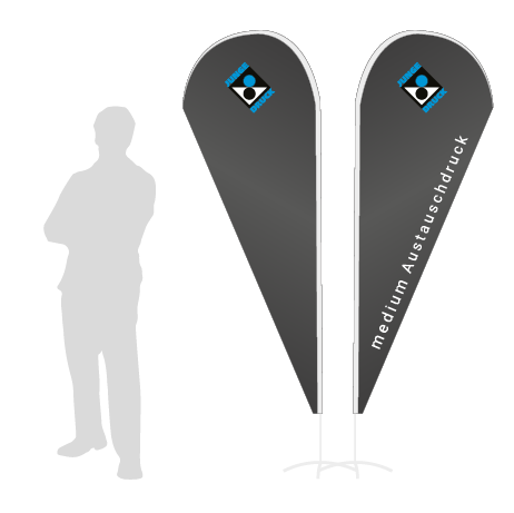 Beachflag Drop Austauschdruck | Medium (275 cm) | beidseitig bedruckt