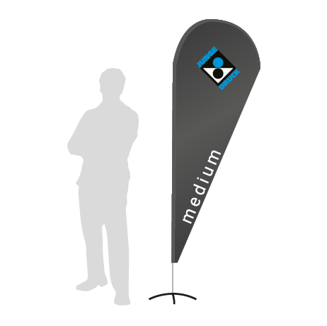 Beachflag Drop | Medium (275 cm) | einseitig bedruckt