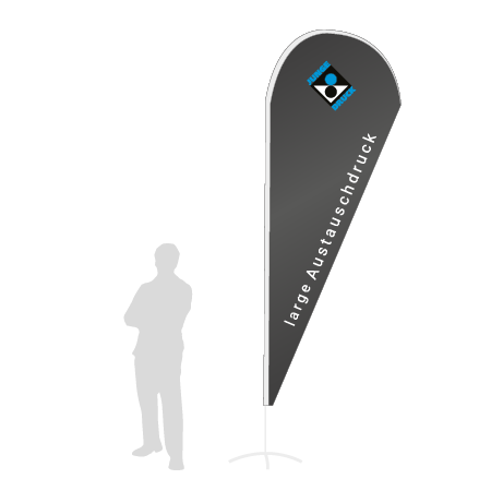 Beachflag Drop Austauschdruck | Large (343 cm) | einseitig bedruckt