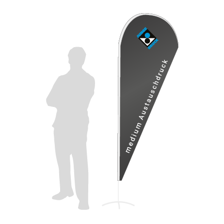 Beachflag Drop Austauschdruck | Medium (275 cm) | einseitig bedruckt