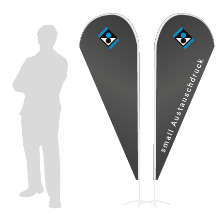 Beachflag Drop Austauschdruck | Small (218 cm) | beidseitig bedruckt