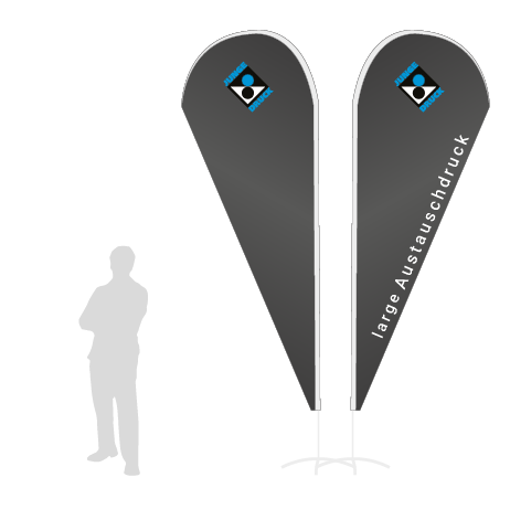 Beachflag Drop Austauschdruck | Large (343 cm) | beidseitig bedruckt