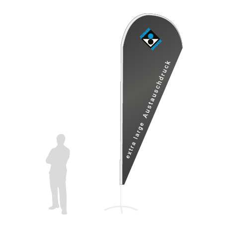 Beachflag Drop Austauschdruck | Extra Large (466 cm) | einseitig bedruckt